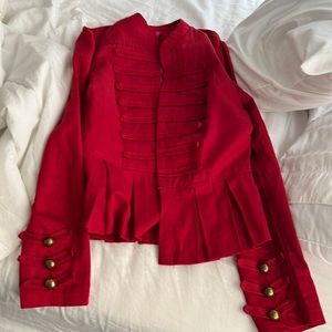Picky Girl Women’s Red Rucched Blazer